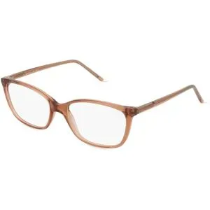 Zhangzhou Agilton Optical Co., Ltd. Fielmann MC 595 CL Damen-Brille inkl. Gläser Vollrand Quadratisch Propionat-Gestell 53/16/135, Braun