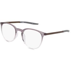 Marchon Germany GmbH Nike 7280 Unisex-Brille inkl. Gläser Vollrand Panto Kunststoff-Gestell 50/20/145, Grau