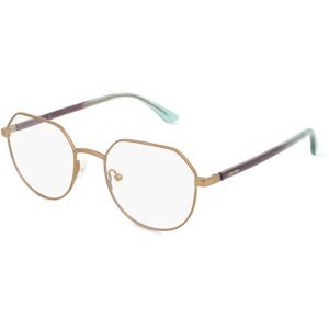 Marchon Germany GmbH Calvin Klein CK23127 Unisex-Brille inkl. Gläser Vollrand Geometrisch Metall-Gestell 50/19/145, Gold