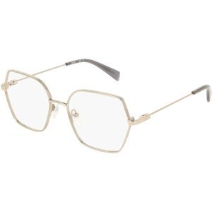 Marchon Germany GmbH Liu Jo LJ2182 Damen-Brille inkl. Gläser Vollrand Eckig Metall-Gestell 52/17/140, Gold