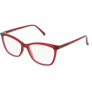Wenzhou Ouhai Glasses Co., Ltd. Fielmann OU 052 FA Damen-Brille inkl. Gläser Vollrand Butterfly Acetat-Gestell 54/16/145, Rot
