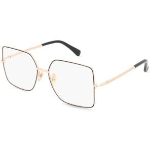 Marcolin Deutschland GmbH Max Mara MM5098-H Unisex-Brille inkl. Gläser Vollrand Butterfly Metall-Gestell 55/16/135, Gold