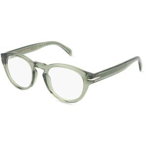 Safilo SpA David Beckham DB 7114 Herren-Brille inkl. Gläser Vollrand Panto Kunststoff-Gestell 48/22/145, Grün