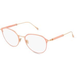 Marcolin Deutschland GmbH Tod's TO5246 Unisex-Brille inkl. Gläser Vollrand Rund Metall-Gestell 51/18/140, Pink
