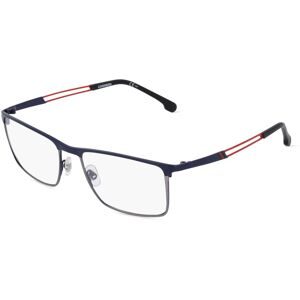 Safilo GmbH Carrera 8831 Herren-Brille inkl. Gläser Vollrand Quadratisch Titan-Gestell 55/18/140, Blau