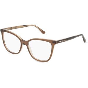 Marchon Germany GmbH Calvin Klein CK24520 Unisex-Brille inkl. Gläser Vollrand Butterfly Acetat-Gestell 51/16/145, Braun