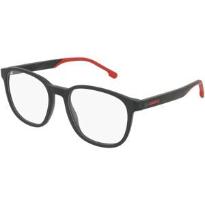 Safilo GmbH Carrera 8878 Herren-Brille inkl. Gläser Vollrand Quadratisch Acetat-Gestell 52/18/145, Schwarz