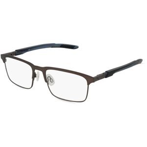 Kering Eyewear Spa Puma PU0380O Unisex-Brille inkl. Gläser Vollrand Quadratisch Metall-Gestell 55/18/140, Grau
