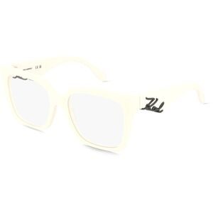 Marchon Germany GmbH Karl Lagerfeld KL6170 Unisex-Brille inkl. Gläser Vollrand Quadratisch Acetat-Gestell 53/17/140, Weiß
