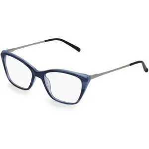 Wenzhou Bada Optical Co. , LTD Fielmann BD 457 FLEX CL Damen-Brille inkl. Gläser Vollrand Butterfly Acetat-Gestell 52/17/135, Blau
