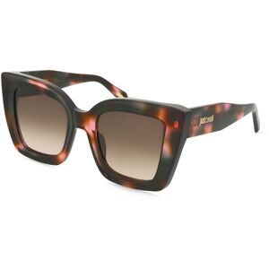 DE RIGO Vision D.A.CH. GmbH Just Cavalli SJC142 Damen-Sonnenbrille Vollrand Quadratisch Kunststoff-Gestell, Braun