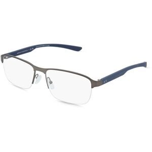 Luxottica Fashion Brillen Vertriebs GmbH Armani Exchange 0AX1061 Herren-Brille inkl. Gläser Halbrand Quadratisch Metall-Gestell 57/17/140, Grau