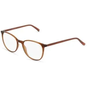 C&S CO. LTD. Fielmann ABC 064 CL Damen-Brille inkl. Gläser Vollrand Oval Acetat-Gestell 53/18/135, Braun