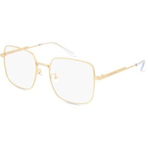 Kering Eyewear Spa Bottega Veneta BV1110O Unisex-Brille inkl. Gläser Vollrand Quadratisch Metall-Gestell 56/19/145, Silber