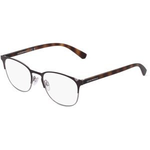 Luxottica Fashion Brillen Vertriebs GmbH Emporio Armani EA1059 Herren-Brille inkl. Gläser Vollrand Oval Metall-Gestell 53/19/145, Braun