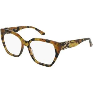 Marchon Germany GmbH Karl Lagerfeld KL6214 Damen-Brille inkl. Gläser Vollrand Eckig Acetat-Gestell 55/16/140, Braun