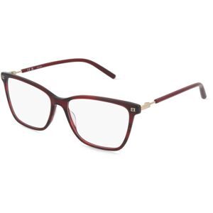 DE RIGO Vision D.A.CH. GmbH Escada VESG34 Damen-Brille inkl. Gläser Vollrand Quadratisch Kunststoff-Gestell 55/15/135, Rot