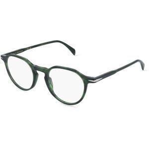 Safilo GmbH David Beckham DB 1230 Herren-Brille inkl. Gläser Vollrand Panto Acetat-Gestell 48/21/145, Grün