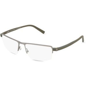 Marcolin Deutschland GmbH Timberland TB1821 Unisex-Brille inkl. Gläser Vollrand Quadratisch Metall-Gestell 56/17/150, Grau