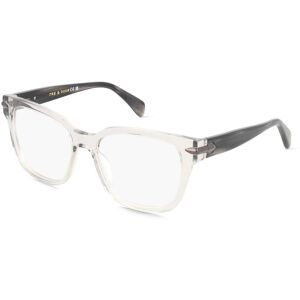 Safilo GmbH Rag & Bone RNB3070/G Damen-Brille inkl. Gläser Vollrand Quadratisch Acetat-Gestell 55/17/140, Grau