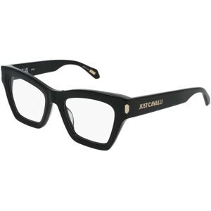 DE RIGO Vision D.A.CH. GmbH Just Cavalli VJC119 Damen-Brille inkl. Gläser Vollrand Butterfly Kunststoff-Gestell 51/20/140, Schwarz
