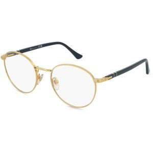 Luxottica Fashion Brillen Vertriebs GmbH Persol 0PO1008V Unisex-Brille inkl. Gläser Vollrand Quadratisch Metall-Gestell 50/20/145, Gold