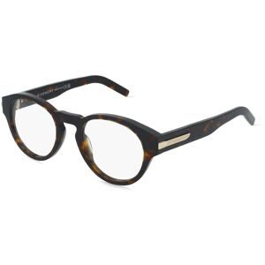 Thélios Givenchy GV50063I Herren-Brille inkl. Gläser Vollrand Rund Acetat-Gestell 49/21/145, Havanna