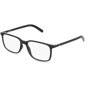 Kering Eyewear Spa Montblanc MB0328O Herren-Brille inkl. Gläser Vollrand Eckig Acetat-Gestell 54/17/145, Schwarz