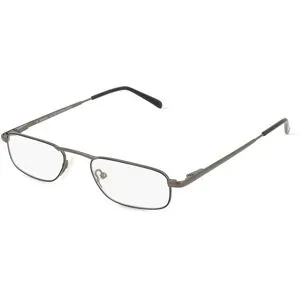 Suncute Industries Co., Ltd. Fielmann MC 309 MOD HALF FLEX CL Herren-Brille inkl. Gläser Vollrand Halb Metall-Gestell 48/19/145, Grau