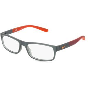 Marchon Germany GmbH Nike 7090 Unisex-Brille inkl. Gläser Vollrand Quadratisch Kunststoff-Gestell 53/17/140, Grau