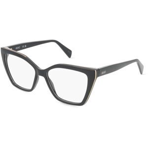 Marchon Germany GmbH Liu Jo LJ2822 Damen-Brille inkl. Gläser Vollrand Butterfly Acetat-Gestell 54/15/140, Schwarz