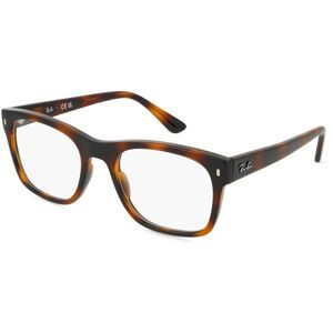 Luxottica Fashion Brillen Vertriebs GmbH Ray-Ban RX7228 Unisex-Brille inkl. Gläser Vollrand Quadratisch Propionat-Gestell 53/21/145, Havanna