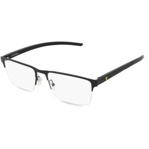 Luxottica Fashion Brillen Vertriebs GmbH Scuderia Ferrari 0FZ7001 Herren-Brille inkl. Gläser Halbrand Quadratisch Metall-Gestell 55/18/145, Schwarz