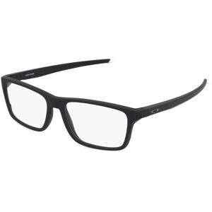 Luxottica Fashion Brillen Vertriebs GmbH Oakley OX8164 Herren-Brille inkl. Gläser Vollrand Quadratisch Kunststoff-Gestell 55/17/141, Schwarz