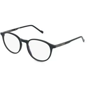Marchon Germany GmbH Zeiss ZS25558 Herren-Brille inkl. Gläser Vollrand Rund Acetat-Gestell 51/20/145, Schwarz