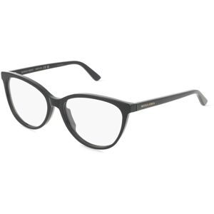 Kering Eyewear Spa Bottega Veneta BV1313O Unisex-Brille inkl. Gläser Vollrand Cat Eye Acetat-Gestell 55/16/145, Schwarz