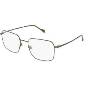 Eyestar Limited (China) Fielmann MI 056 CL Herren-Brille inkl. Gläser Vollrand Quadratisch Titan-Gestell 55/20/145, Grün