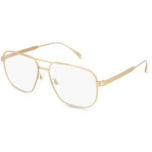Safilo GmbH David Beckham DB 7124 Herren-Brille inkl. Gläser Vollrand Quadratisch Titan-Gestell 58/16/150, Gold