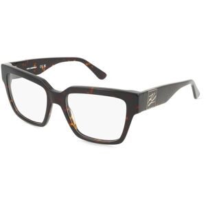 Marchon Germany GmbH Karl Lagerfeld KL6196 Unisex-Brille inkl. Gläser Vollrand Quadratisch Acetat-Gestell 53/18/140, Havanna