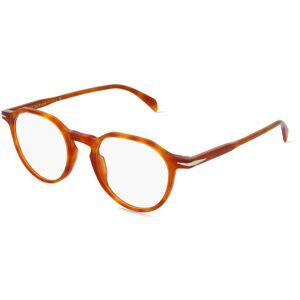 Safilo GmbH David Beckham DB 1230 Herren-Brille inkl. Gläser Vollrand Panto Acetat-Gestell 48/21/145, Braun