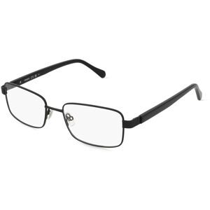 Safilo GmbH Fossil 7168 Herren-Brille inkl. Gläser Vollrand Quadratisch Metall-Gestell 54/18/145, Schwarz