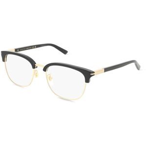 Kering Eyewear Spa Gucci GG1901OA Herren-Brille inkl. Gläser Vollrand Rund Acetat-Gestell 54/19/145, Schwarz