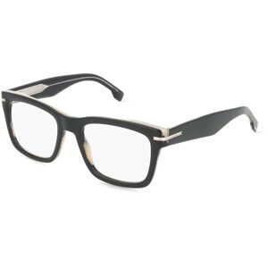 Safilo GmbH Boss 1720 Herren-Brille inkl. Gläser Vollrand Eckig Acetat-Gestell 53/20/150, Schwarz