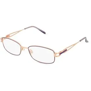 Wenzhou Bada Optical Co. , LTD Fielmann BD 517 FLEX CL Damen-Brille inkl. Gläser Vollrand Quadratisch Metall-Gestell 50/17/130, Gold