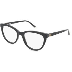 DE RIGO Vision D.A.CH. GmbH Escada VESE40 Unisex-Brille inkl. Gläser Vollrand Butterfly Acetat-Gestell 53/18/140, Schwarz