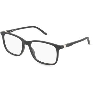 Kering Eyewear Spa Puma PU0492O Herren-Brille inkl. Gläser Vollrand Eckig Kunststoff-Gestell 55/18/145, Schwarz