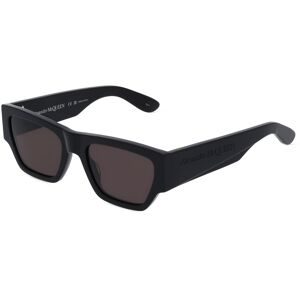 Kering Eyewear Spa Alexander McQueen AM0393S Herren-Sonnenbrille Vollrand Quadratisch Kunststoff-Gestell, Schwarz