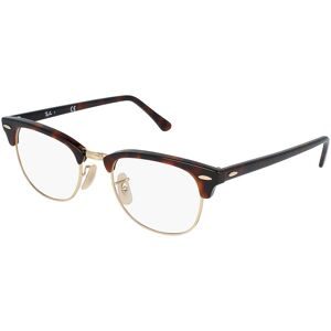 Luxottica Fashion Brillen Vertriebs GmbH Ray-Ban VISTA RX5154 CLUBMASTER Unisex-Brille inkl. Gläser Vollrand Quadratisch Acetat-Gestell 51/21/145, Rot