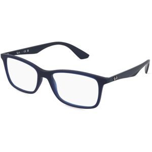 Luxottica Fashion Brillen Vertriebs GmbH Ray-Ban RX7047 Herren-Brille inkl. Gläser Vollrand Quadratisch Kunststoff-Gestell 54/17/140, Blau