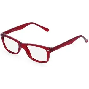 Zhangzhou Agilton Optical Co., Ltd. Fielmann MC 467 CL Unisex-Brille inkl. Gläser Vollrand Quadratisch Propionat-Gestell 50/17/135, Rot